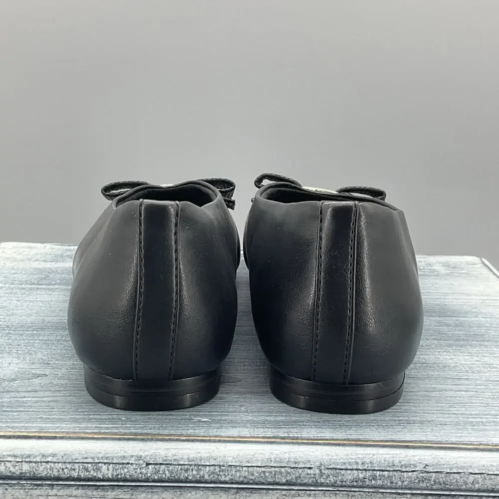 NEW Anne Klein Women’s Willow Ballet Flats Black Size 6M